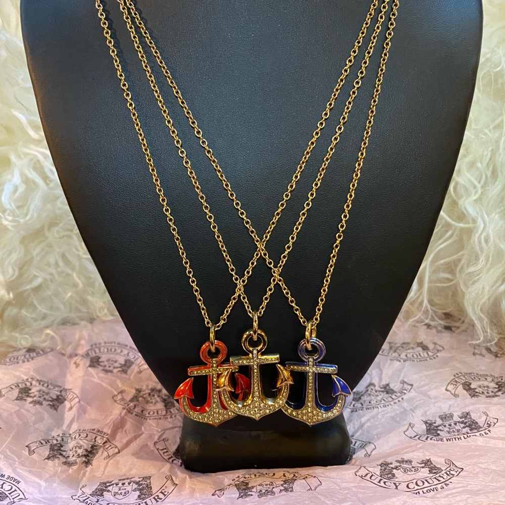 Juicy Couture Reversible Anchor Necklaces set of 3